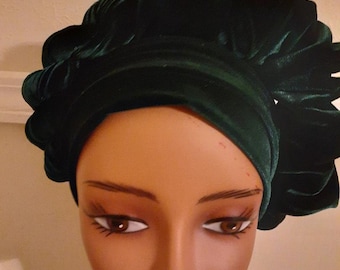 New Rich Velvet Turban Headcap, Available In Multiple Colors