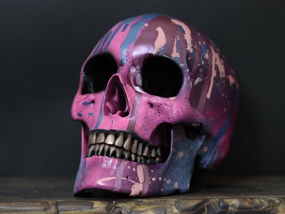 GOLD Metallic Color Made In USA Life Size Human Skull Replica