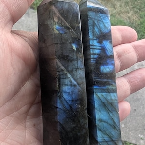 Flashy Labradorite Towers