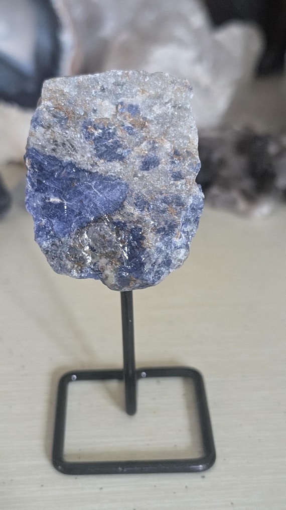 Sodalite Crystal on Stand