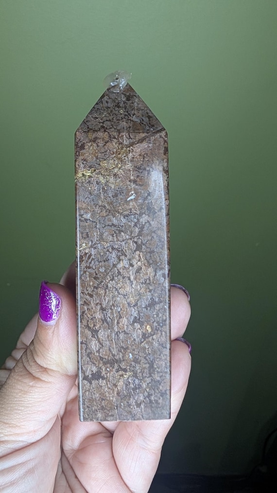 Brown Jasper Tower 4.5 inches tall