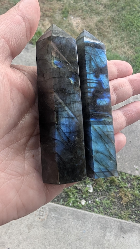 Flashy Labradorite Towers