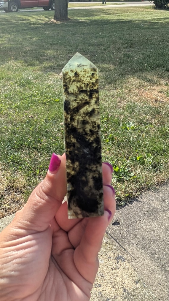 Prehnite Tower one side Raw