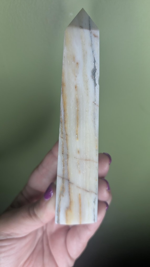 Banded Onyx Tower with Yellow