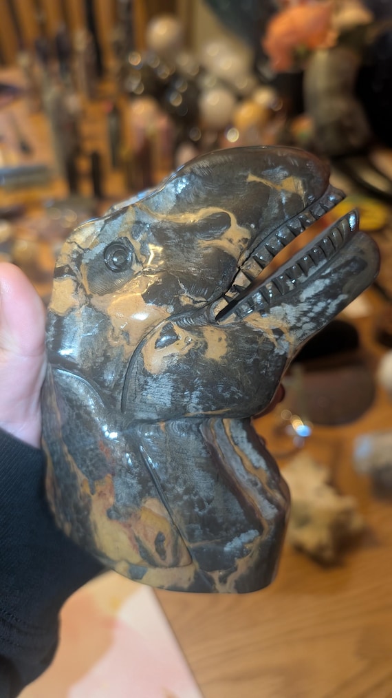 T-Rex Jasper Carving