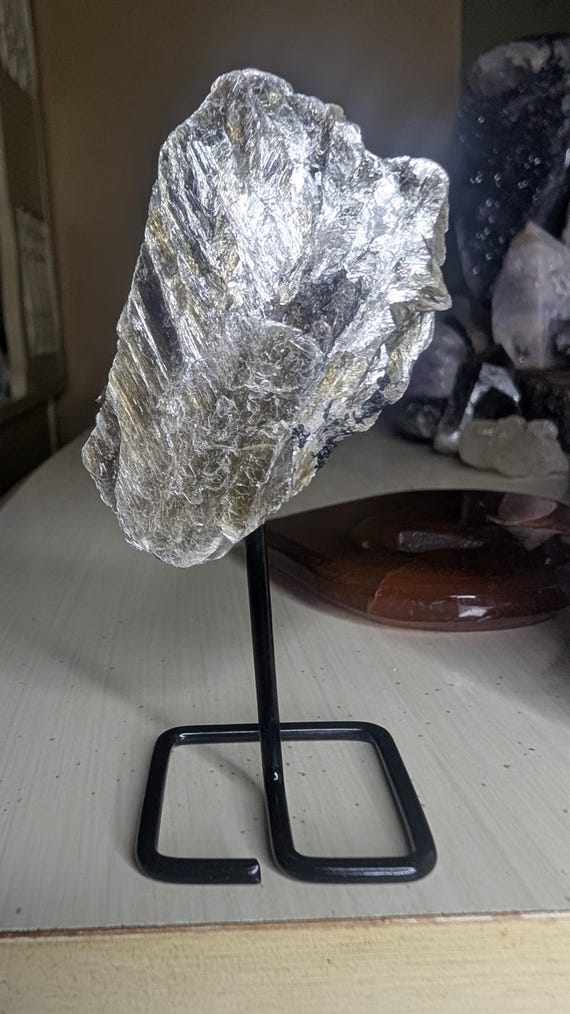 Golden Mica on Stand