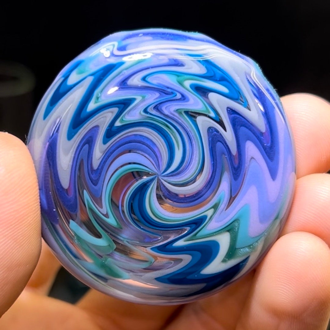 Handblown Glass Wig Wag Pendant Unique Design Necklace Heady Glass Art