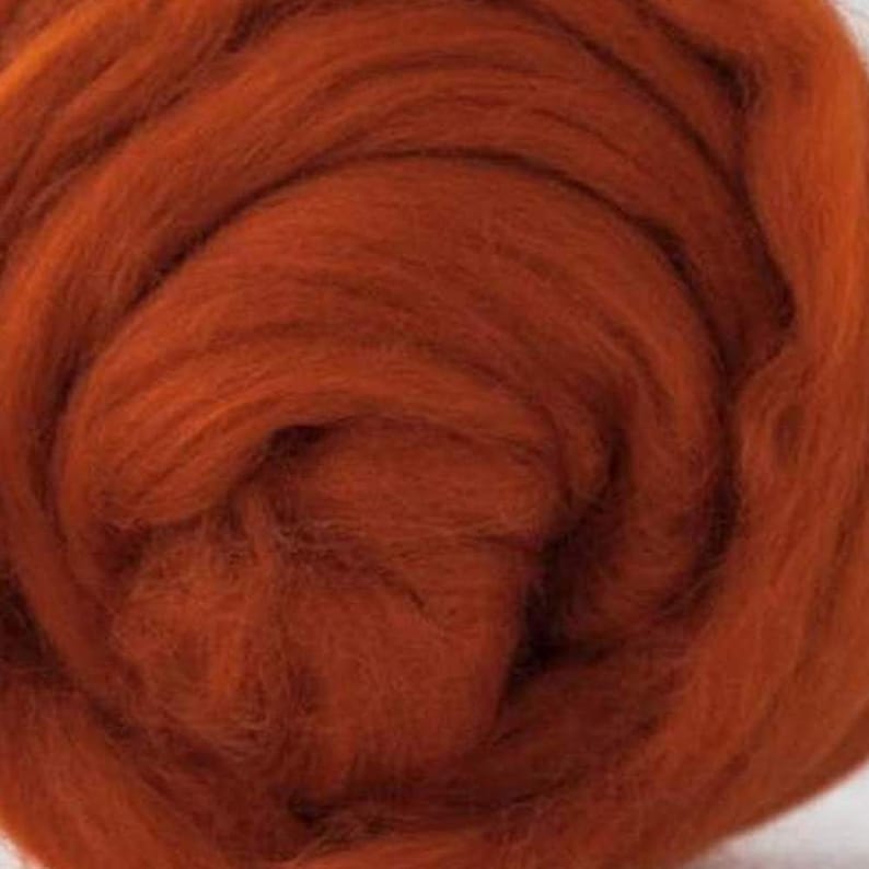 19micron wool tops Autumn colours 450gm Wool roving bundle 9 colours
