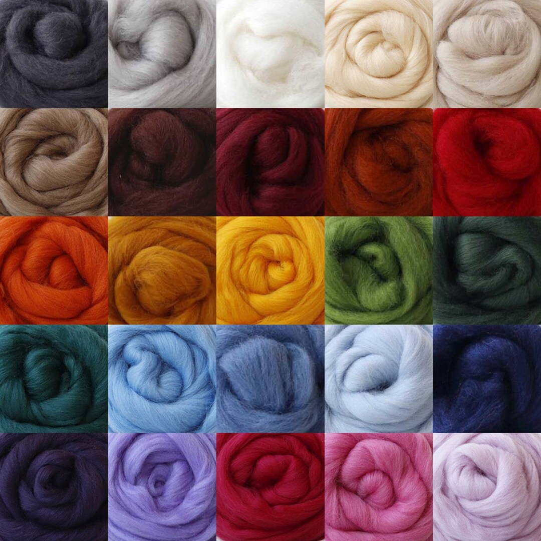 Corriedale Roving 100gm Wool Top 27 Micron Wool for Felting Etsy