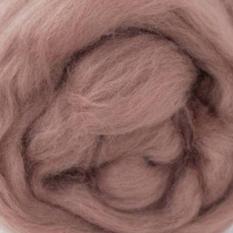 450gm Wool roving bundle 9 colours Neutral browns 19micron wool tops