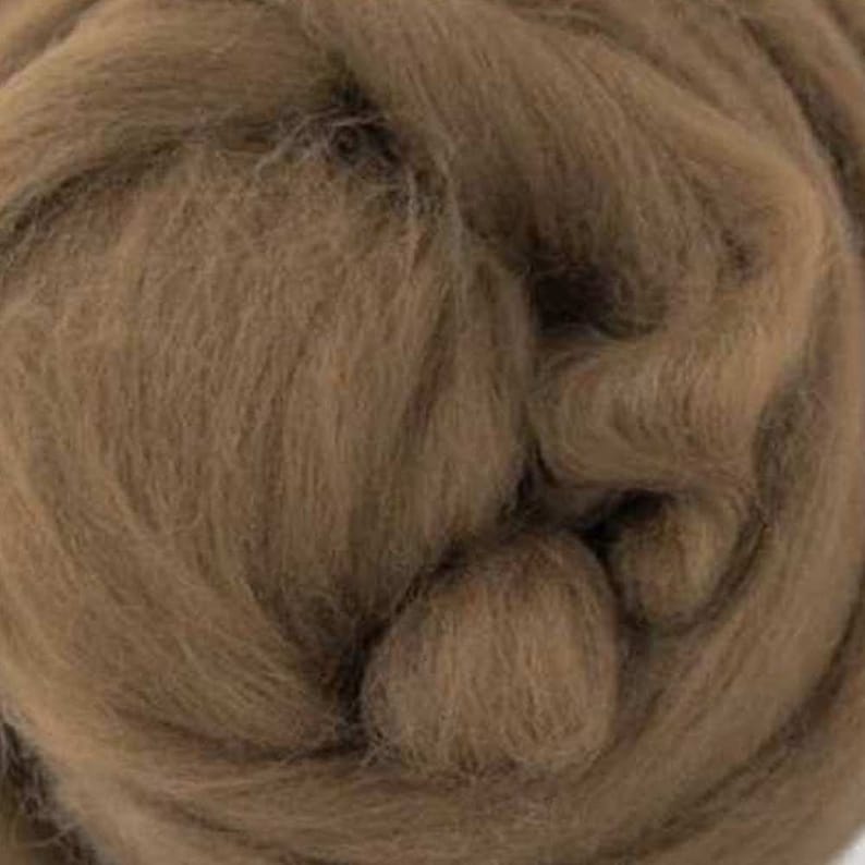 450gm Wool roving bundle 9 colours Neutral browns 19micron wool tops