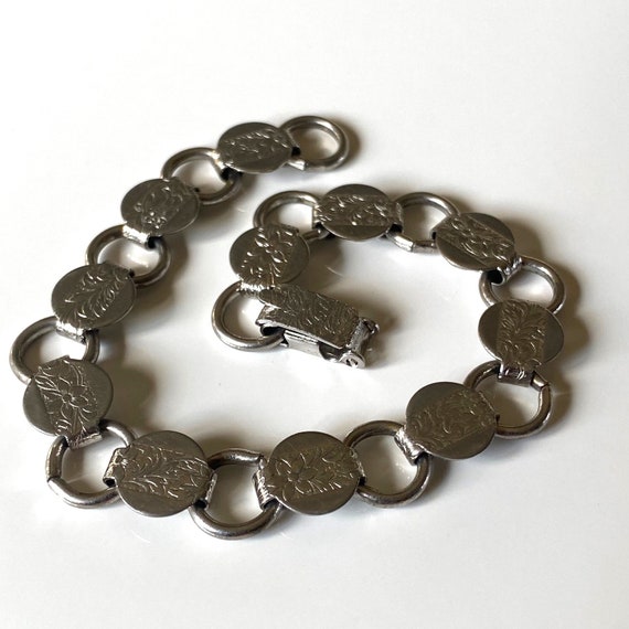 Vintage 1960s Mini Coin Choker & Bracelet Set, Sa… - image 6