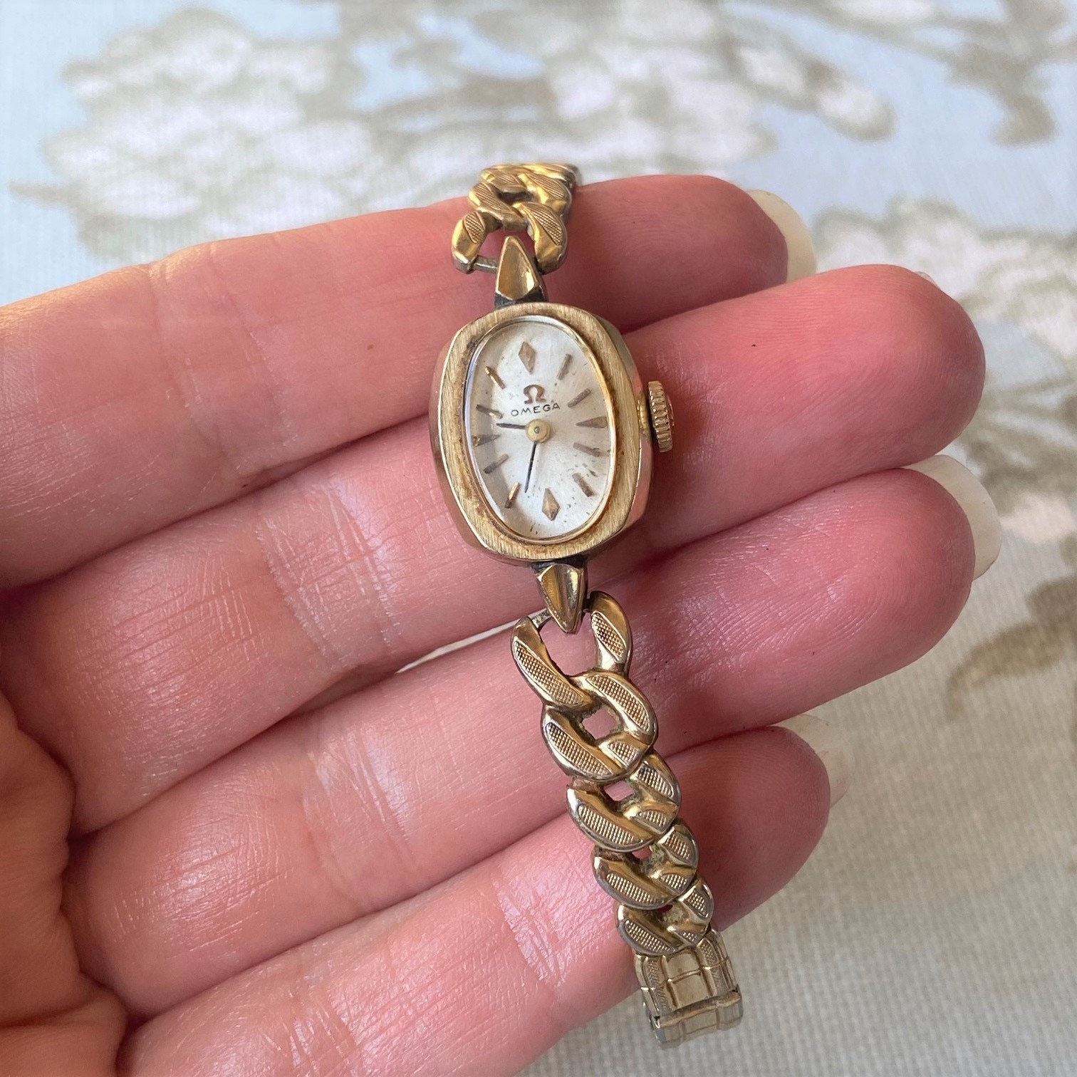 Vintage horloge goud sale