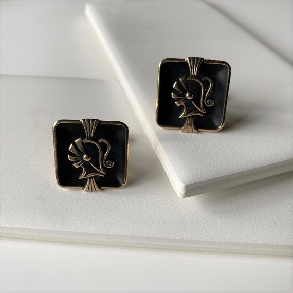 Vintage Swank Medieval Knight Cuff Links, Spartan