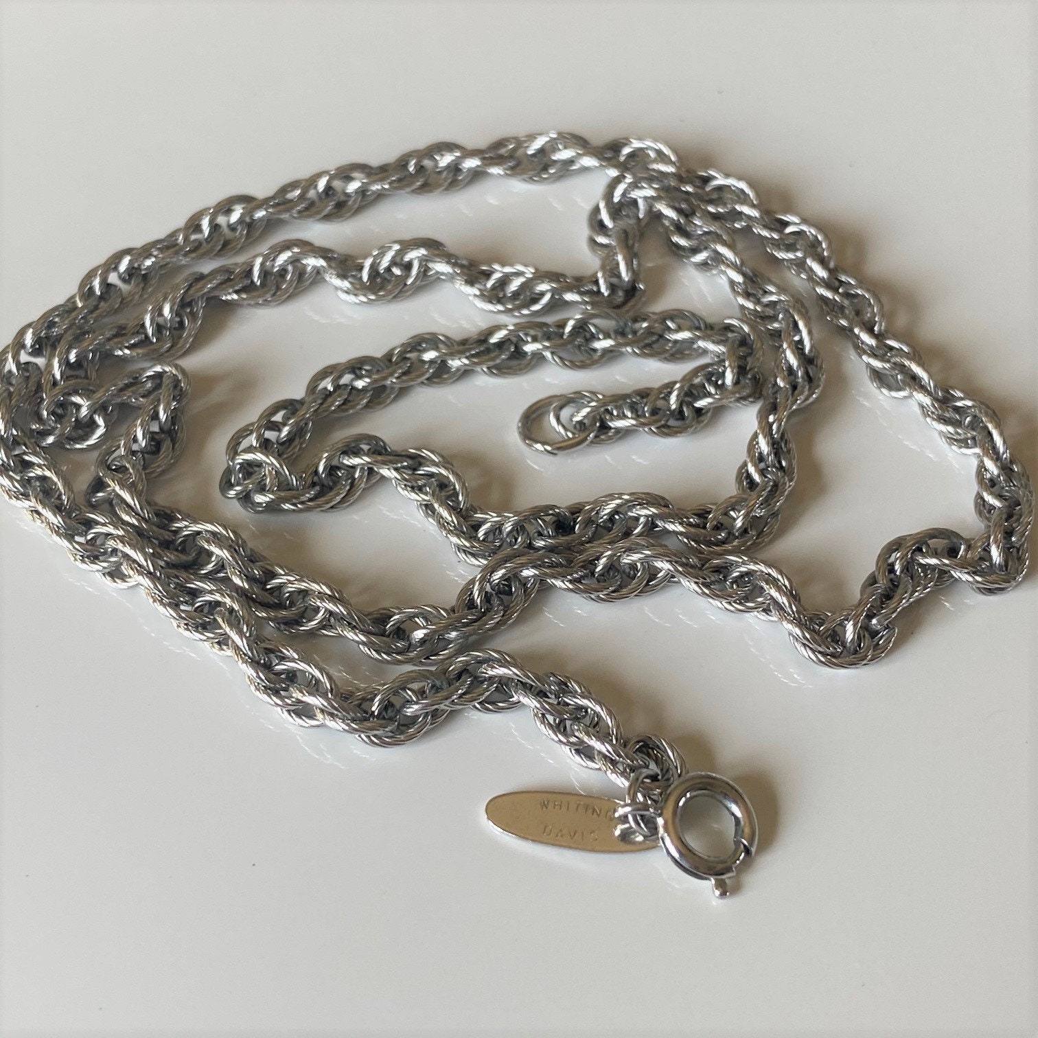 Whiting davis silver best sale necklace