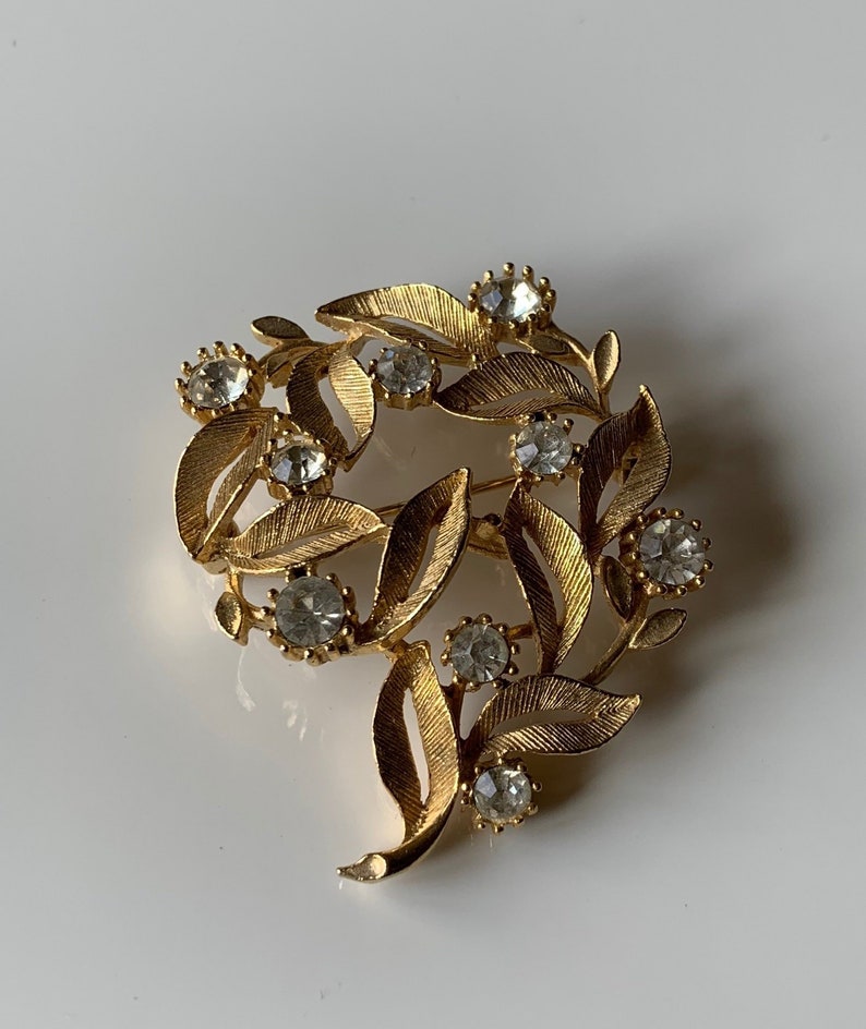 lisner leaf brooch