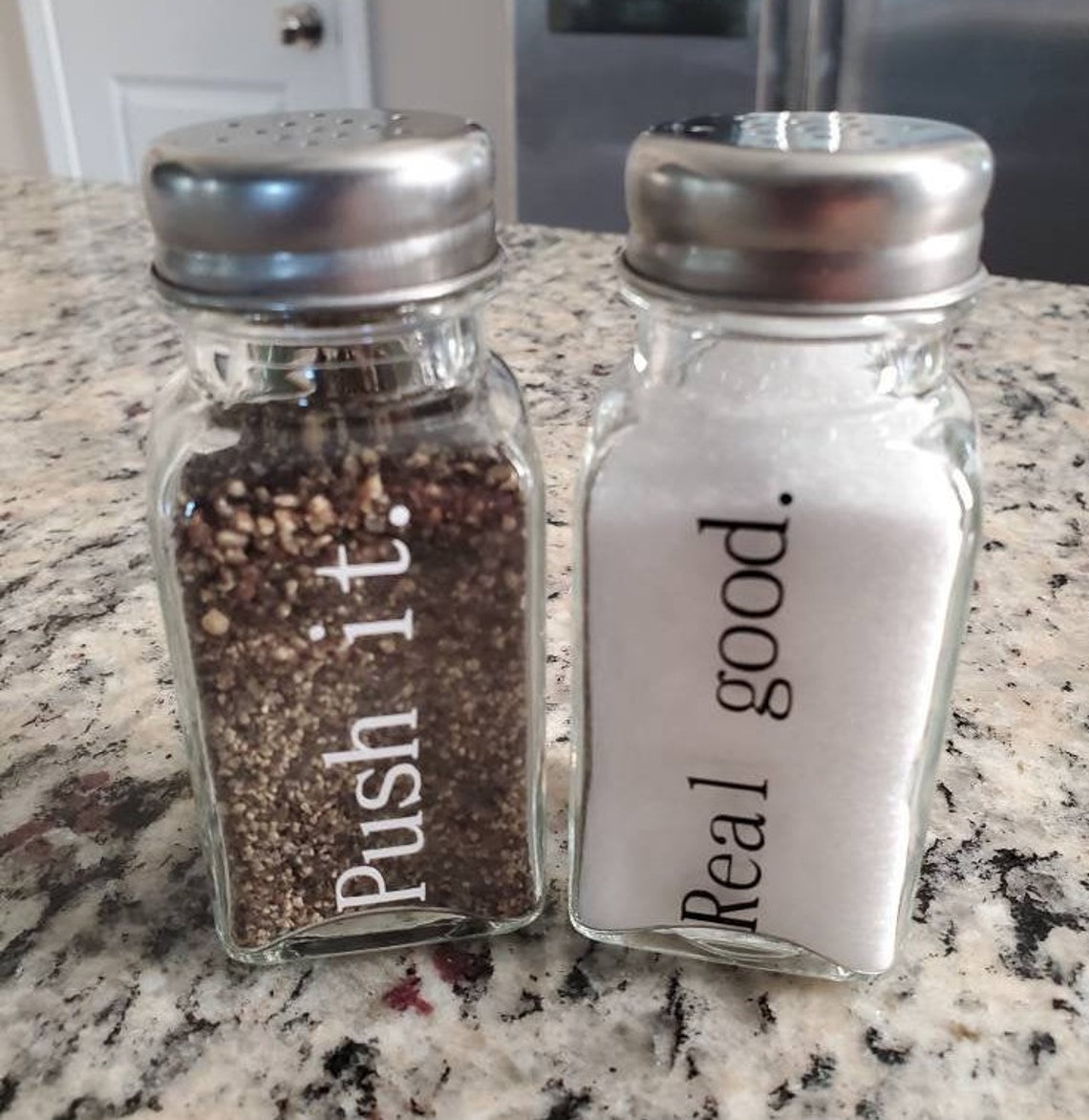Push It Real Good Salt N Pepa Shakers 90s Music Kitchen Etsy
