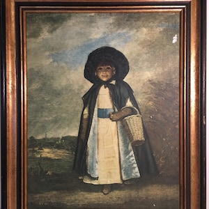 Miss Crewe-- by Sire Joshua Reynolds-- Vintage lithograph of original 1775 painting