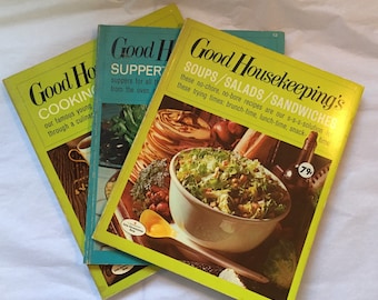 Good Housekeeping set of three vintage cookbooks