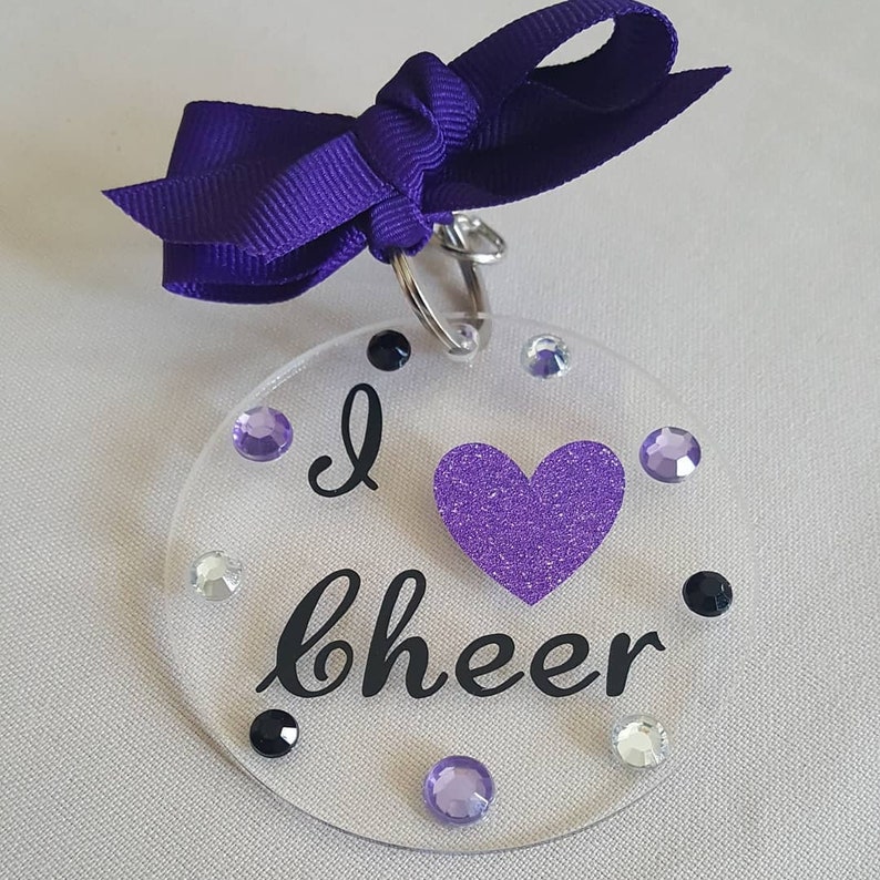 Keychains, Dance, Initials, Cheer, Personalize, Personalization, Gifts, Stocking Stuffer, Black Friday, Sale, Cyber Monday image 2
