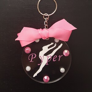 Keychains, Dance, Initials, Cheer, Personalize, Personalization, Gifts, Stocking Stuffer, Black Friday, Sale, Cyber Monday image 3