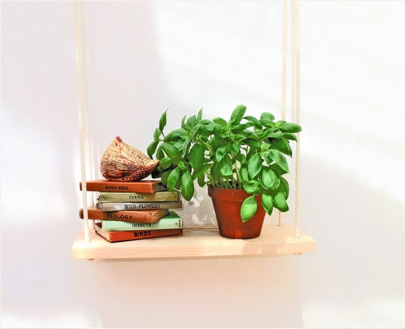 Hanging Shelf Kitchen Herb Garden Windowsill Herb Garden Etsy