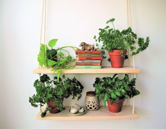 Hanging Shelf Plant Hangerkitchen Herb Garden Windowsill