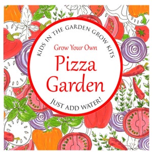 Grow Your Own Pizza Garden, Kids Grow Kit, Wildlife, Birds, Bees, Gardening, Seed Kit image 2