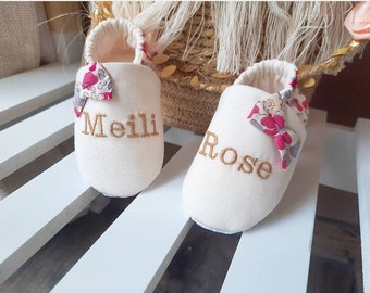 Chaussons Brodes Etsy Chaussons Brodes Etsy