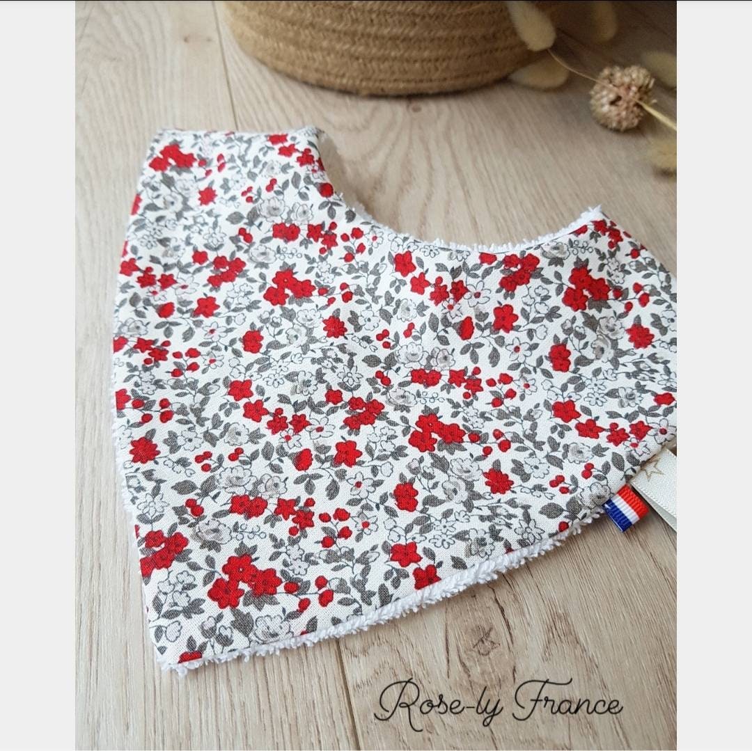 Red Bandana Liberty Bib Etsy