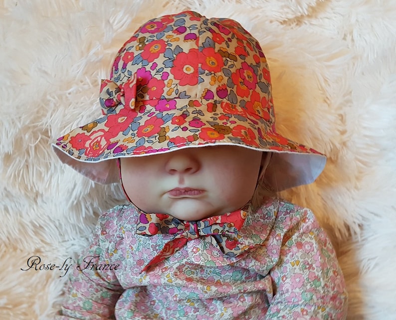 Hat Bob Baby Liberty Betsy Fluo Tea Etsy Hat Bob Baby Liberty Betsy Fluo Tea Etsy