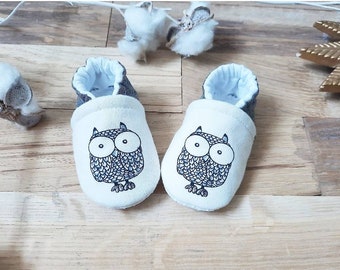 Little owl baby slippers, non-slip soles