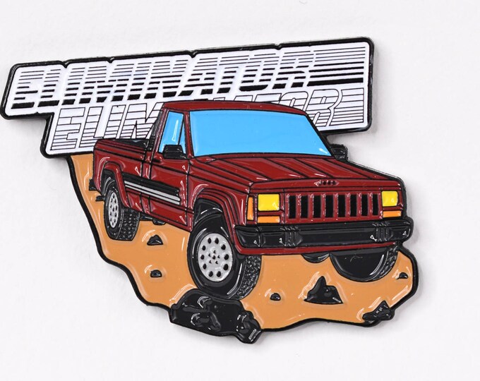 Colorado Red Eliminator Hat Pin Retro Flair Cherokee Wrangler 4x4 Offroad Jeep Comanche Pickup Truck Soft Enamel Lapel Pin