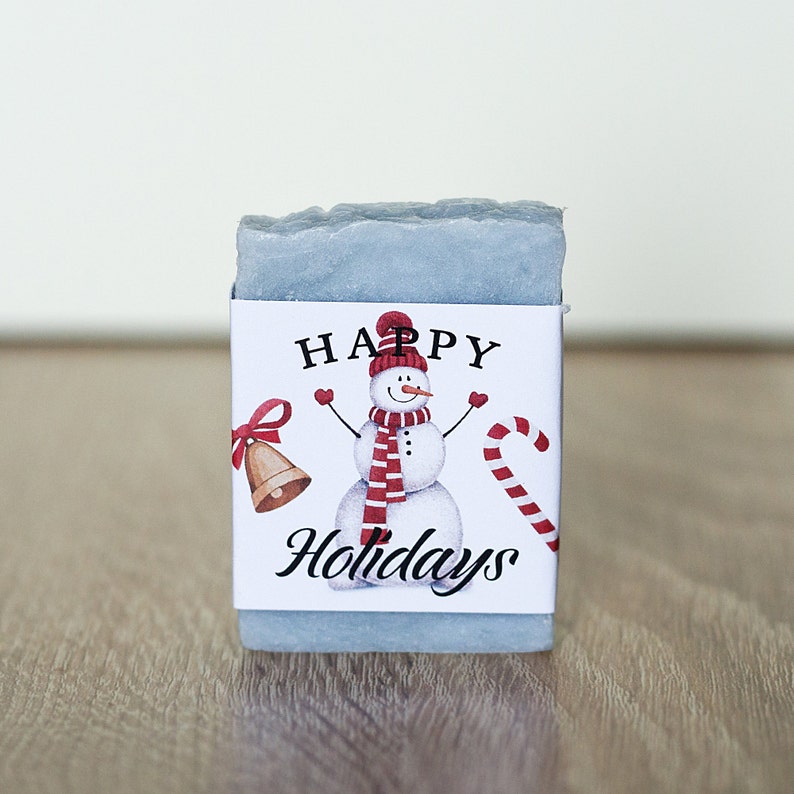 Arctic baby shower Happy holidays favor winter baby shower Arctic animal favors Penguin Polar Bear Reindeer Arctic Fox Hare guest soap image 8