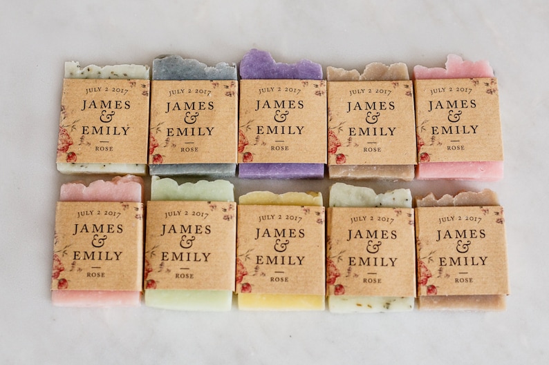 100 Wedding Soap Favors Luxury Wedding Favor Personalized Etsy