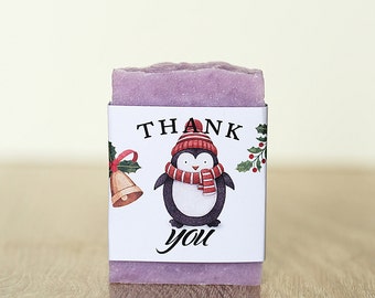 Penguin baby shower Arctic animals soap Penguin soap favors Winter baby shower thank you gift Welcome Baby guests gift favors party favors