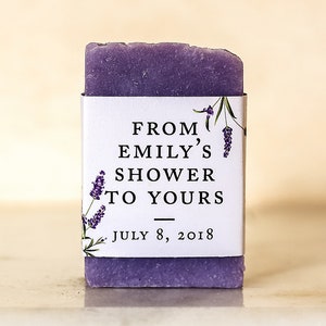 Lavender shower wedding soap favors baby shower soap favor thank you favors bridal shower gift wedding favors guest soap personalized favors image 2