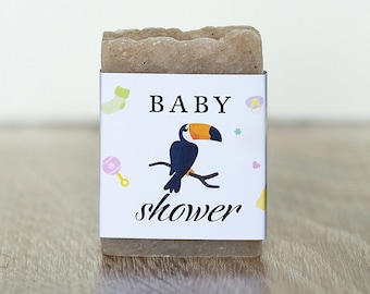 Toucan baby shower bird soap favors Tropical baby shower Hawaiian shower thank you gift guest soap thank you favors for boy safari shower