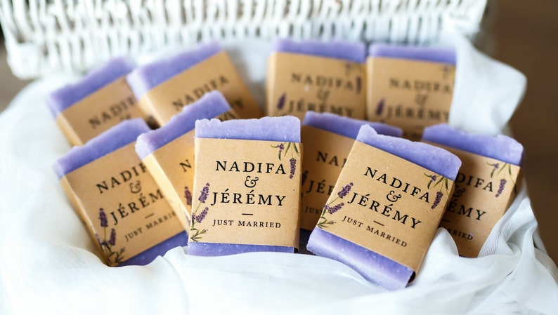 Lavender shower wedding soap favors baby shower soap favor thank you favors bridal shower gift wedding favors guest soap personalized favors image 1