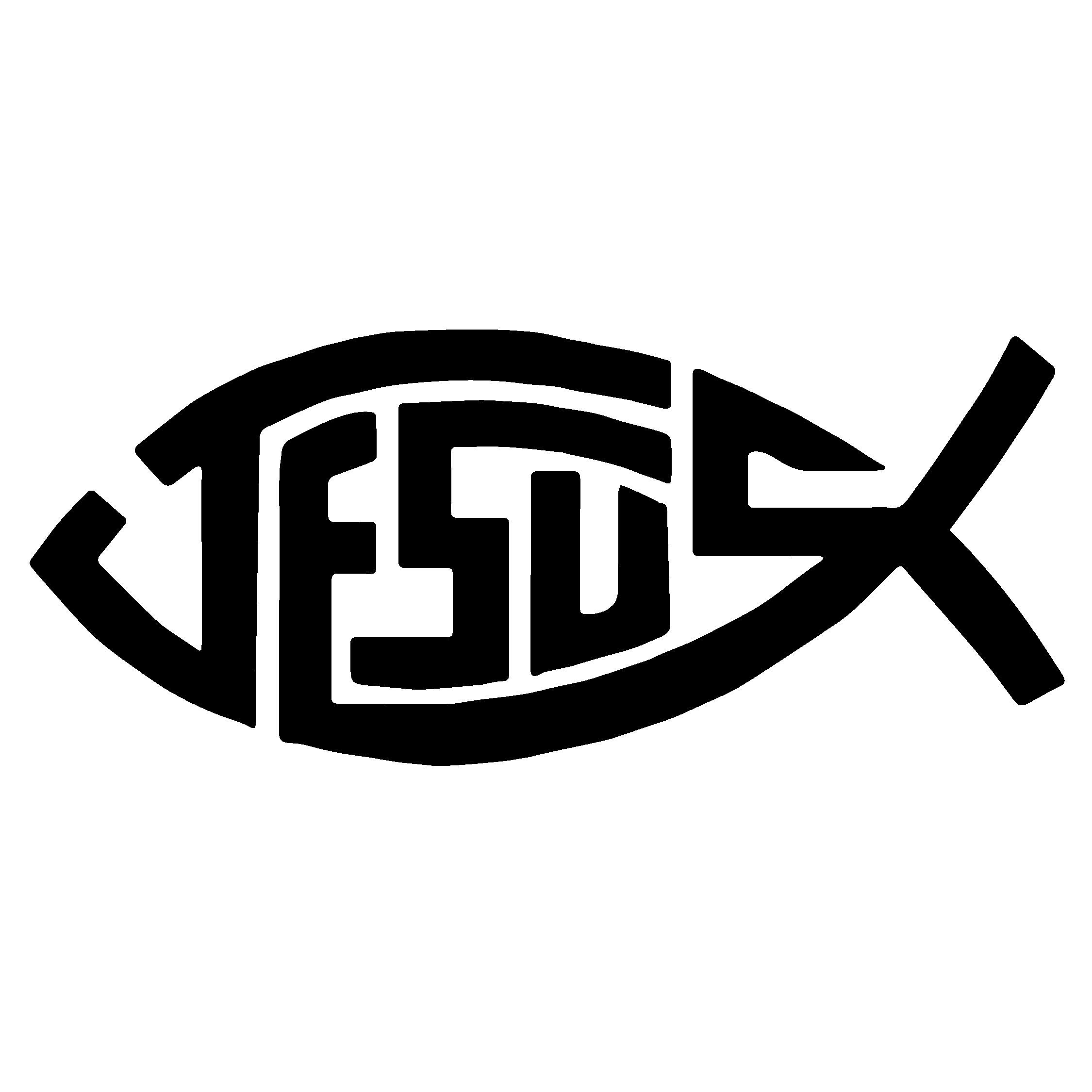 Jesus Fish Vinyl Decal Car Window Sticker - Etsy
