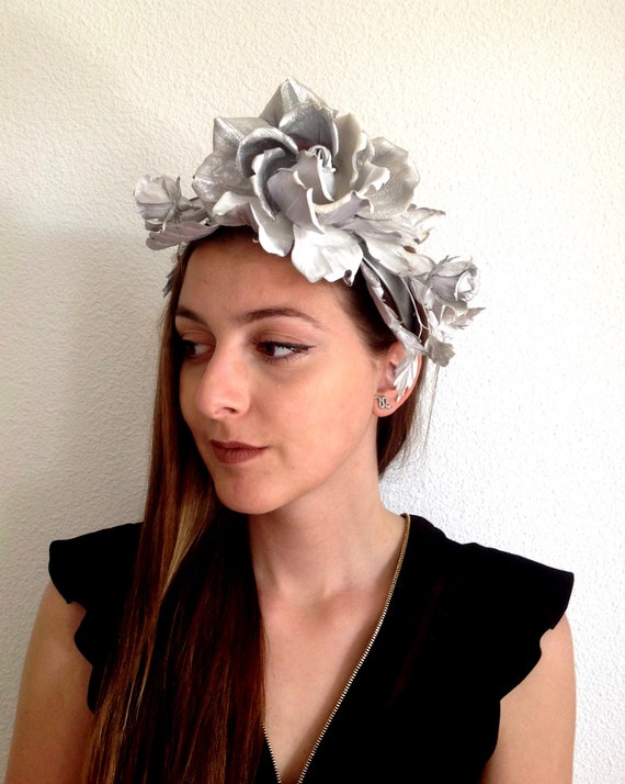 Holiday Headpiece Kentucky Derby Fascinator Party Headband Handcrafted NEW Amazon.com: Zinniday White Tea Party Headband - Victoria  main image 3