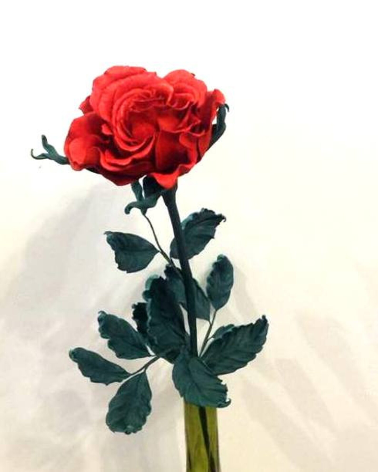 Cadeau rose rouge/ Valentin'es day rose/ Troisième | Etsy