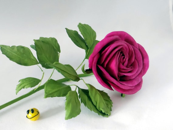 Single red rose/ Valentin'es day rose/ 3rd anniversary gift for her