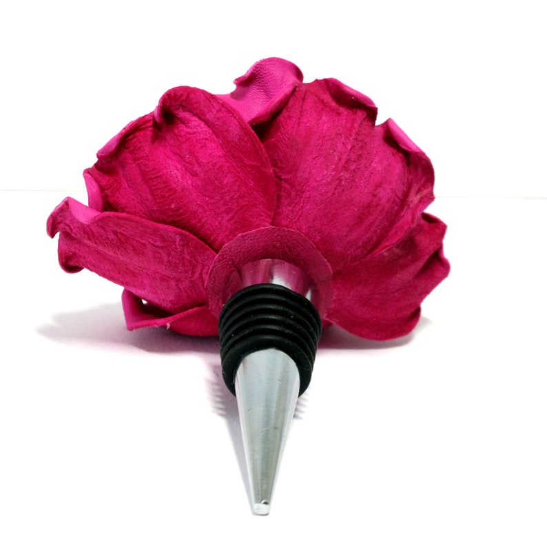 Wine bottle stopper / gift for the wine lover/ 3 year wedding anniversary gift image 2