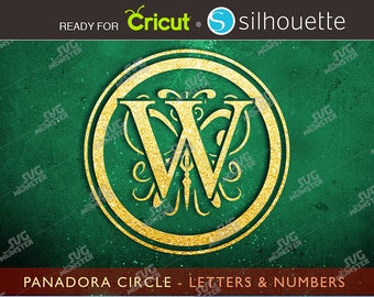 LUXURIOUS FONT SVG Monogram Font svg Circle Monogram svg circle monogram font cricut fonts Dxf Silhouette Ornate Wedding font svg 277