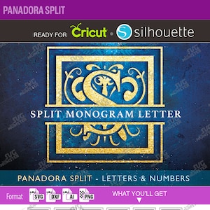 SPLIT MONOGRAM svg Split Letter svg Split Font svg split alphabet svg Split letter Cut Vine split letter Cricut Silhouette Wedding 117