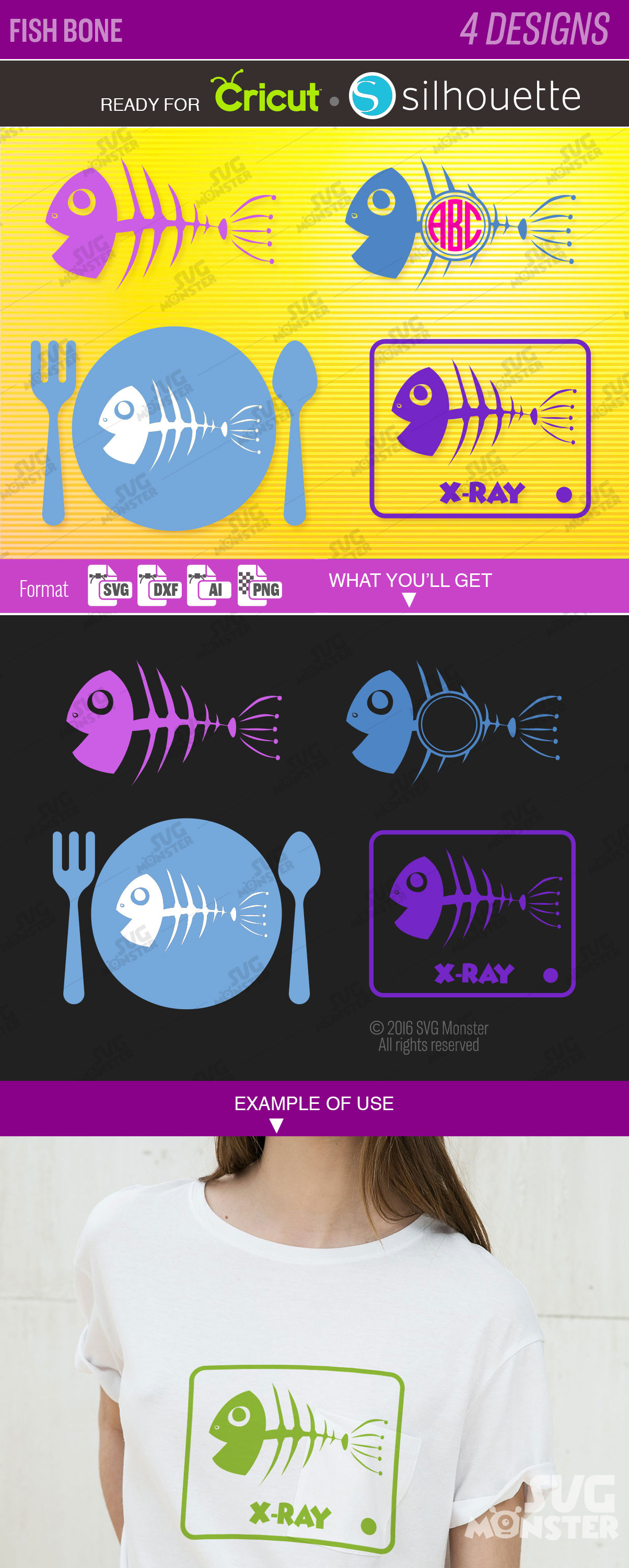 Download Fish Bone Svg Circle Border Clipart Download Svg Frame Svg Etsy