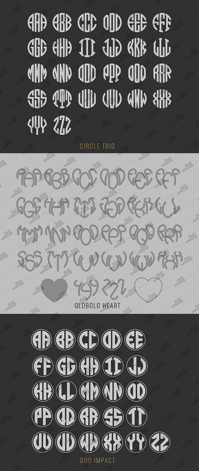Download MONOGRAM FONT SVG bundle monogram svg monogram font bundle ...