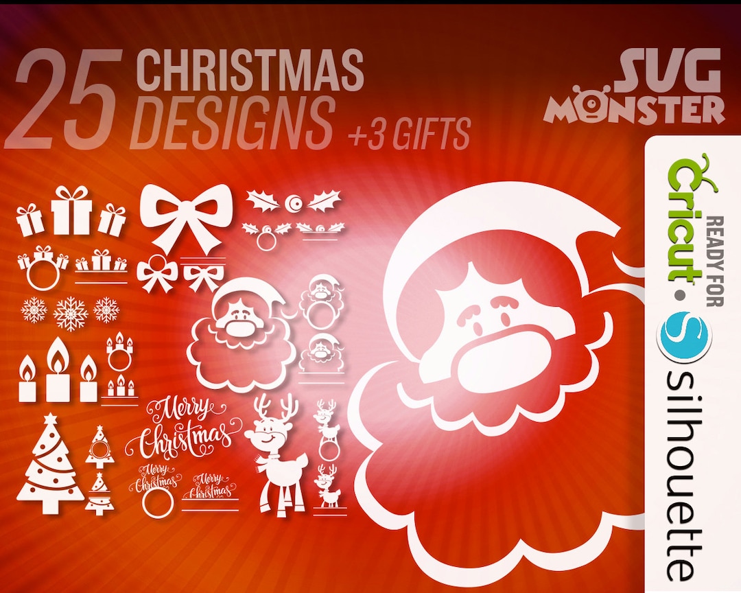 Christmas SVG Bundle • Xmas Clipart, Cut Files for Cricut & Silhouette ...