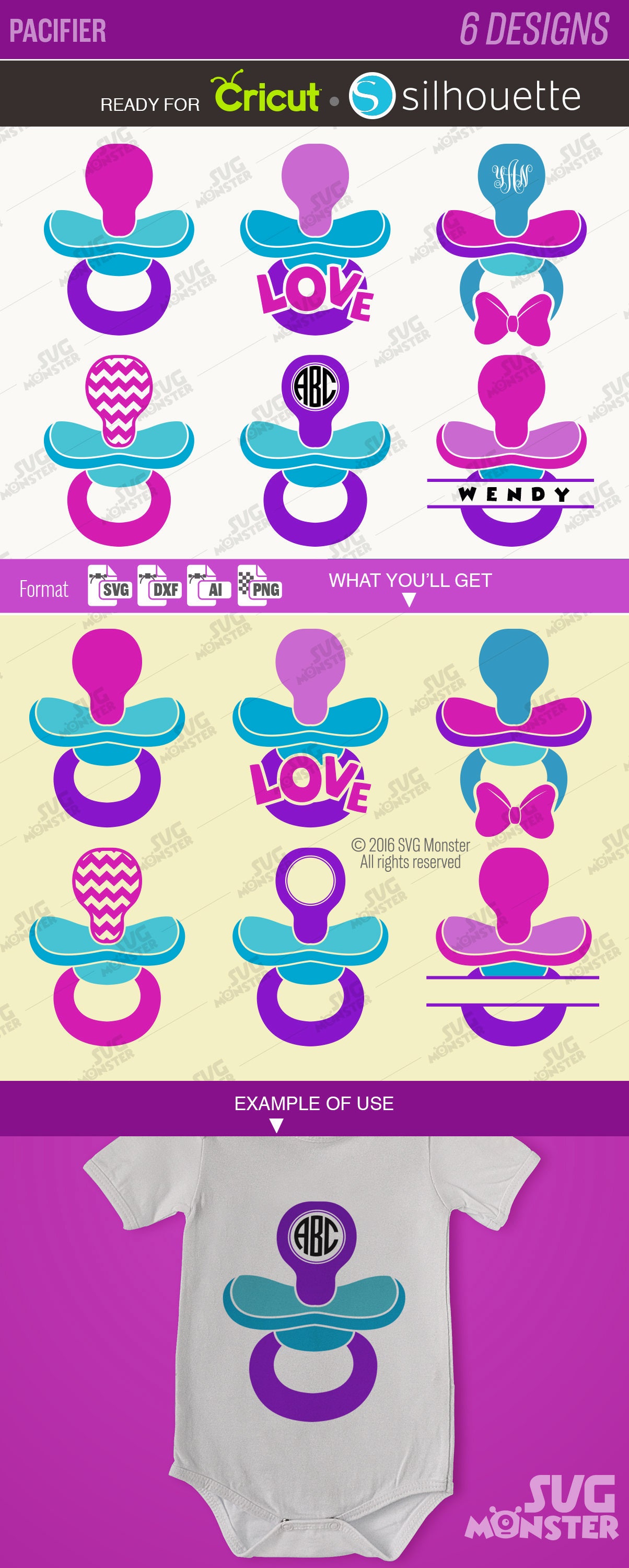 Download Pacifier SVG Collection Newborn Baby Clipart SVG files | Etsy